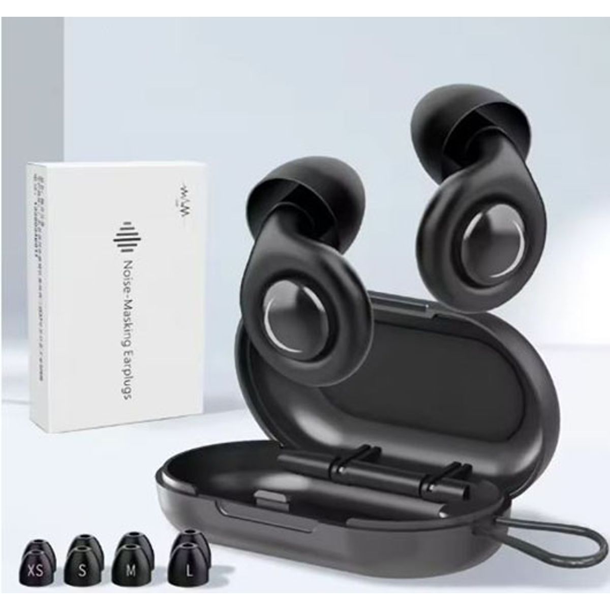 GENERICO - TAPONES PARA LOS OIDOS X 4 CON ESTUCHE PARA LA CANCELACION DE RUIDO MOLESTOS