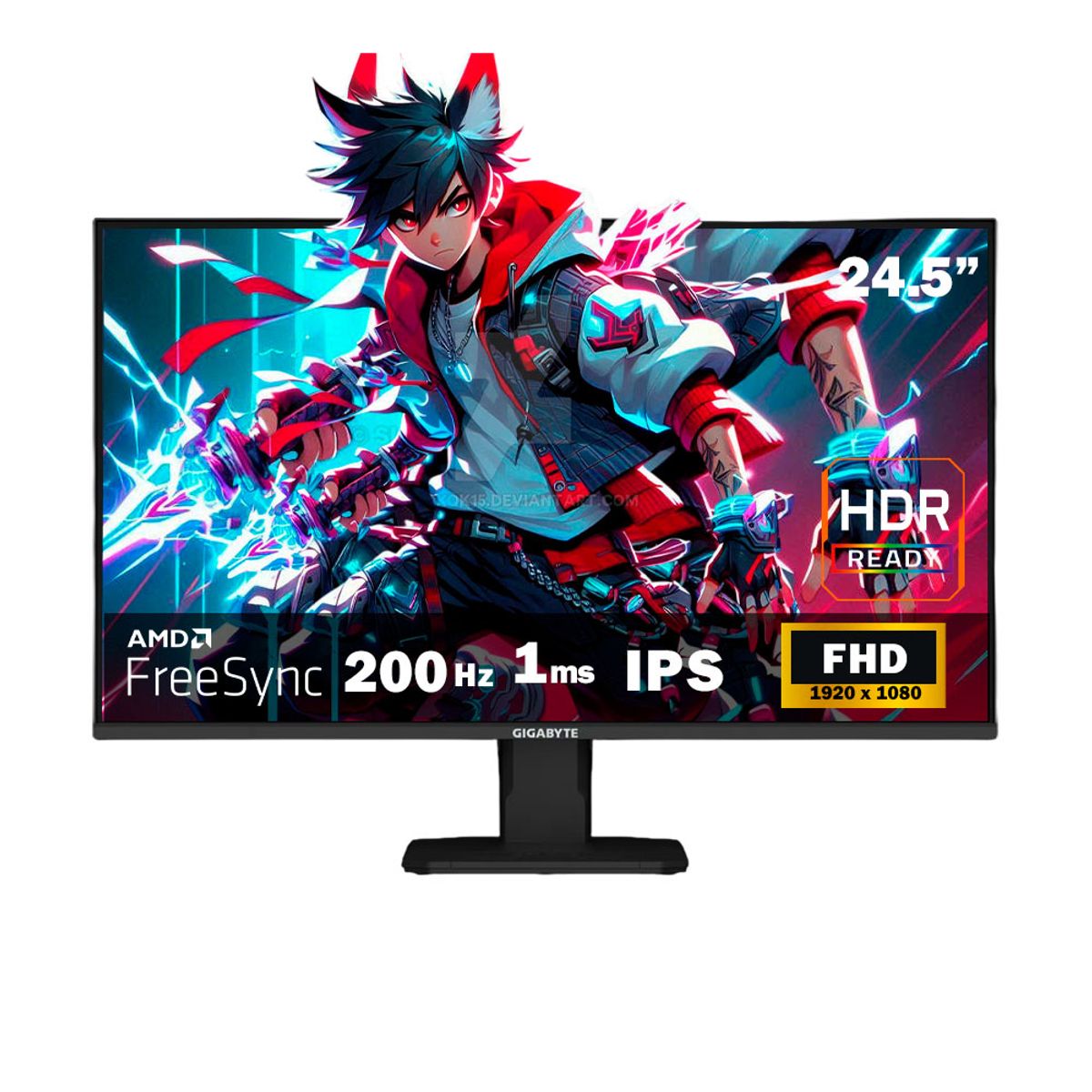 GIGABYTE - MONITOR GIGABYTE GS25F2 245P FHD 200HZ 1MS FREESYNC