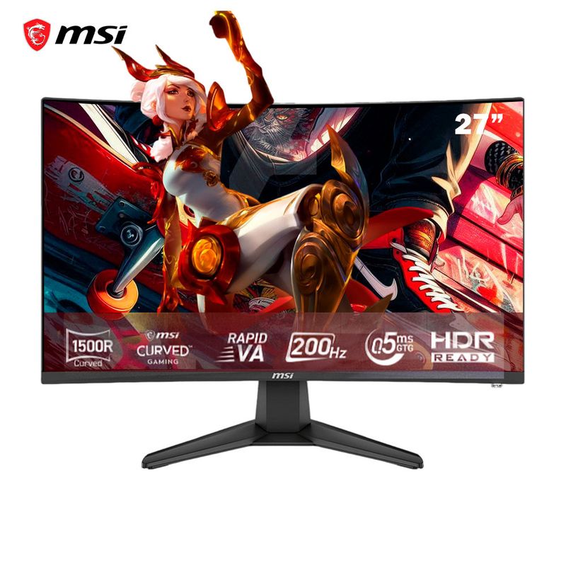 MSI - MONITOR GAMING MSI MAG 276CF E20 27P 200HZ 05MS VA CURVO