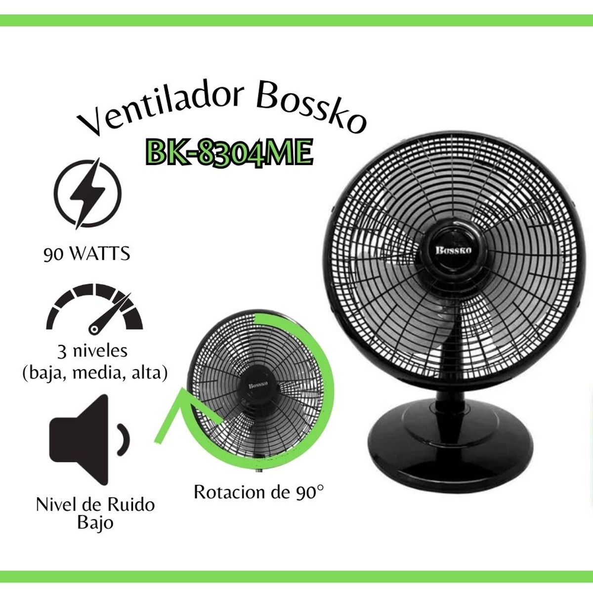 BOSSKO - Ventilador Bossko 16´´ BK-8304ME