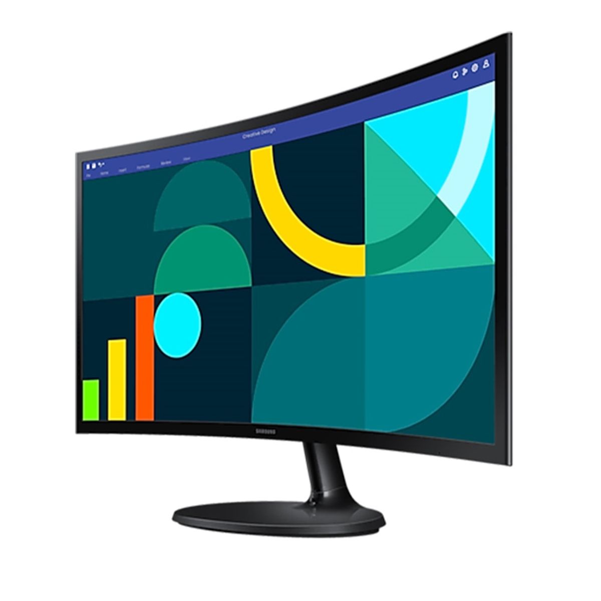 SAMSUNG - Monitor Samsung LS24D360GALXPE Curvo 24 Full HD LED 100Hz