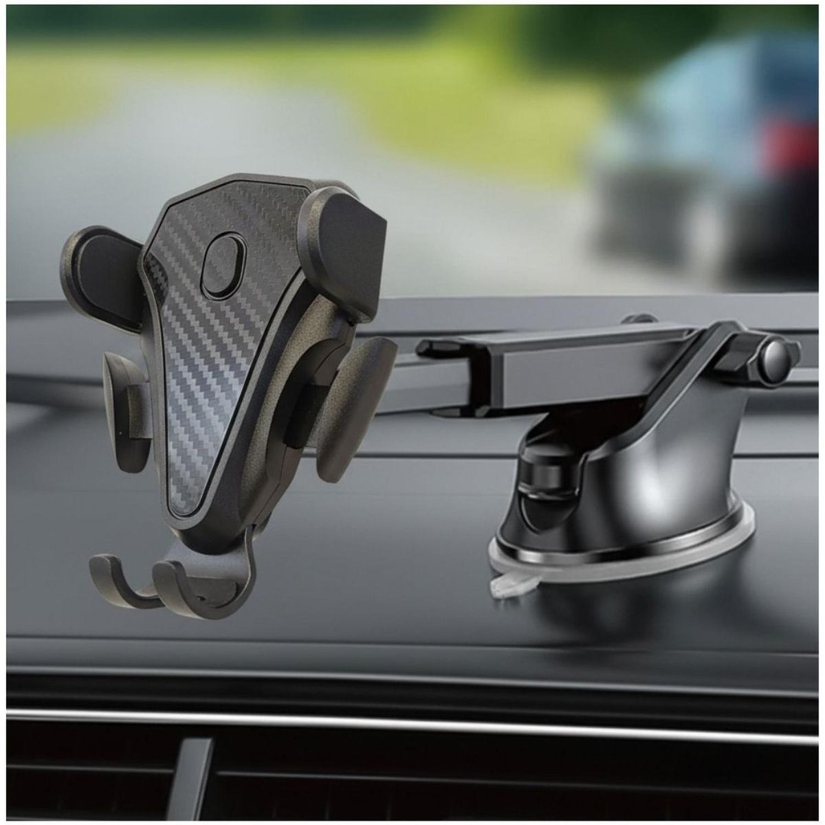 GENERICO - Soporte para Celular Con Rotación 360° Succión al Vacío Antideslizante