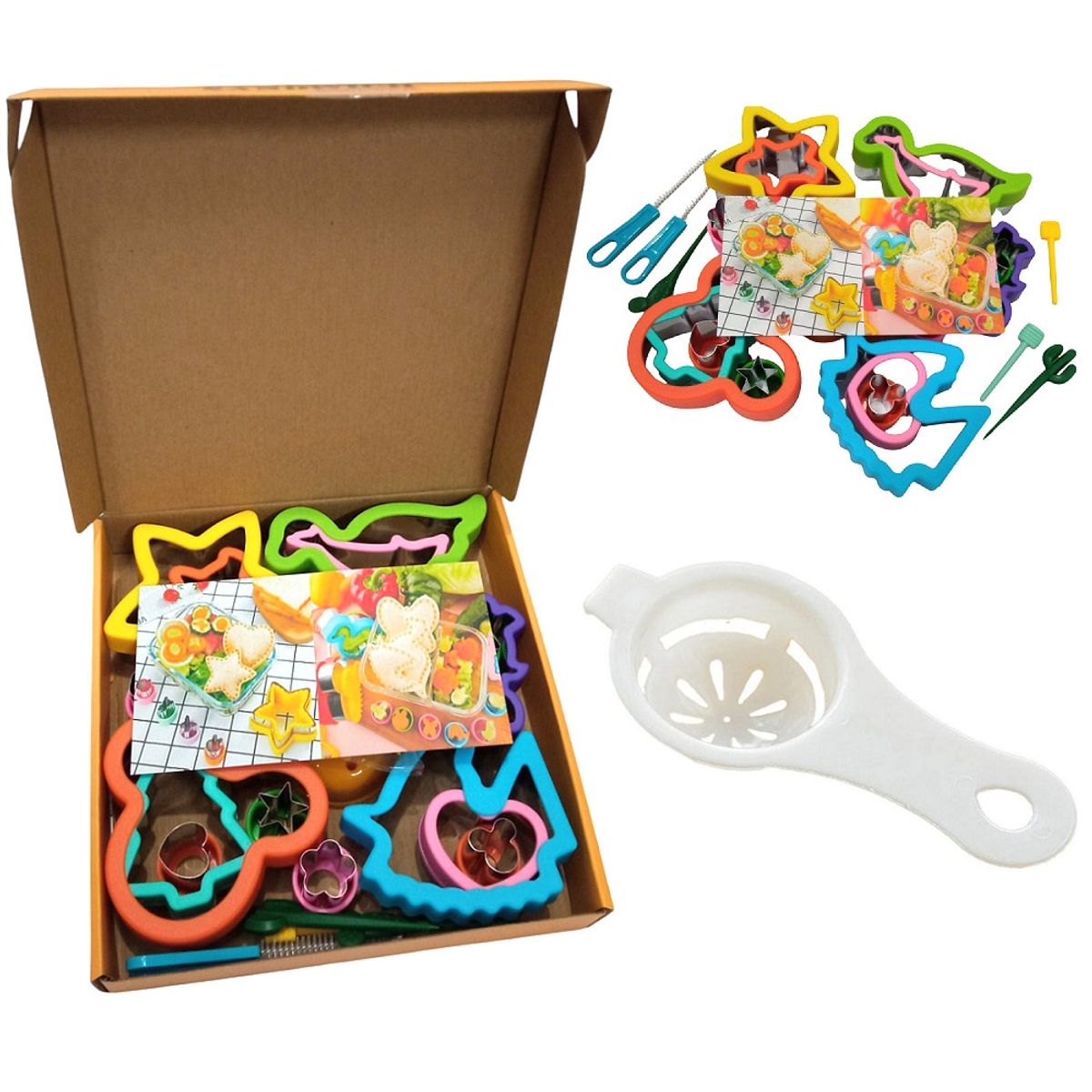 GENERICO - Moldes para cortar el pan y sandwiches con  mini tenedores