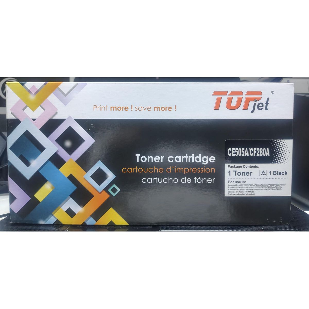 GENERICO - Cartucho de Tóner CE505A  CF280A para Impresoras HP