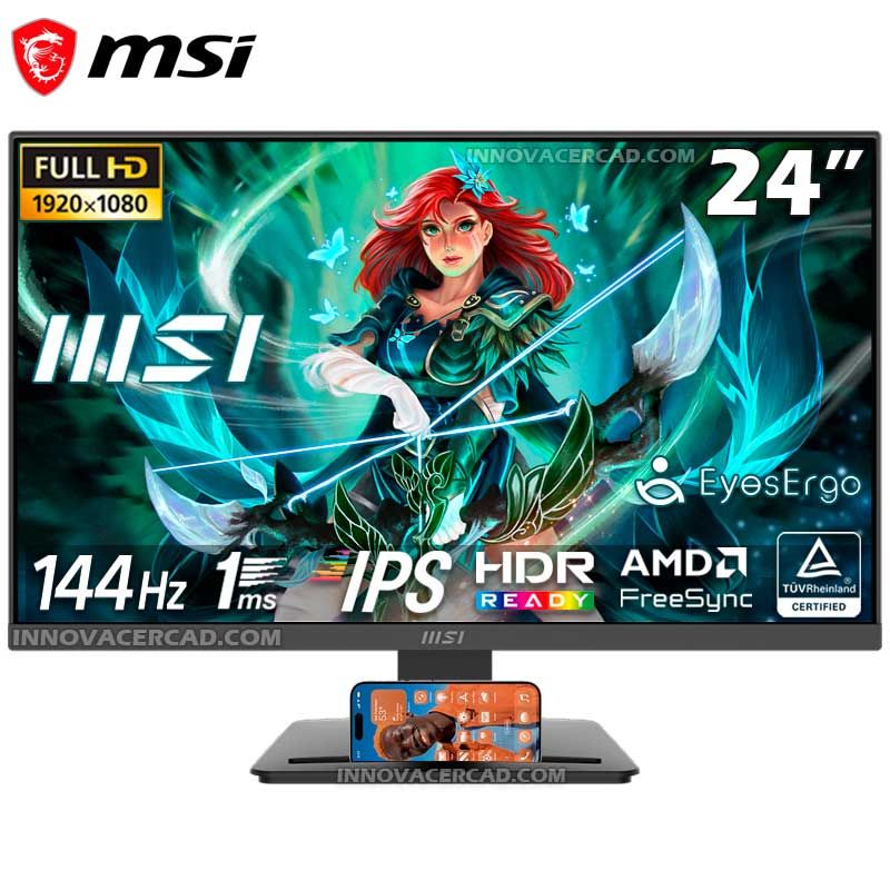MSI - Monitor MSI PRO MP243L E14 24 IPS Full HD 144HZ 1MS FreeSync