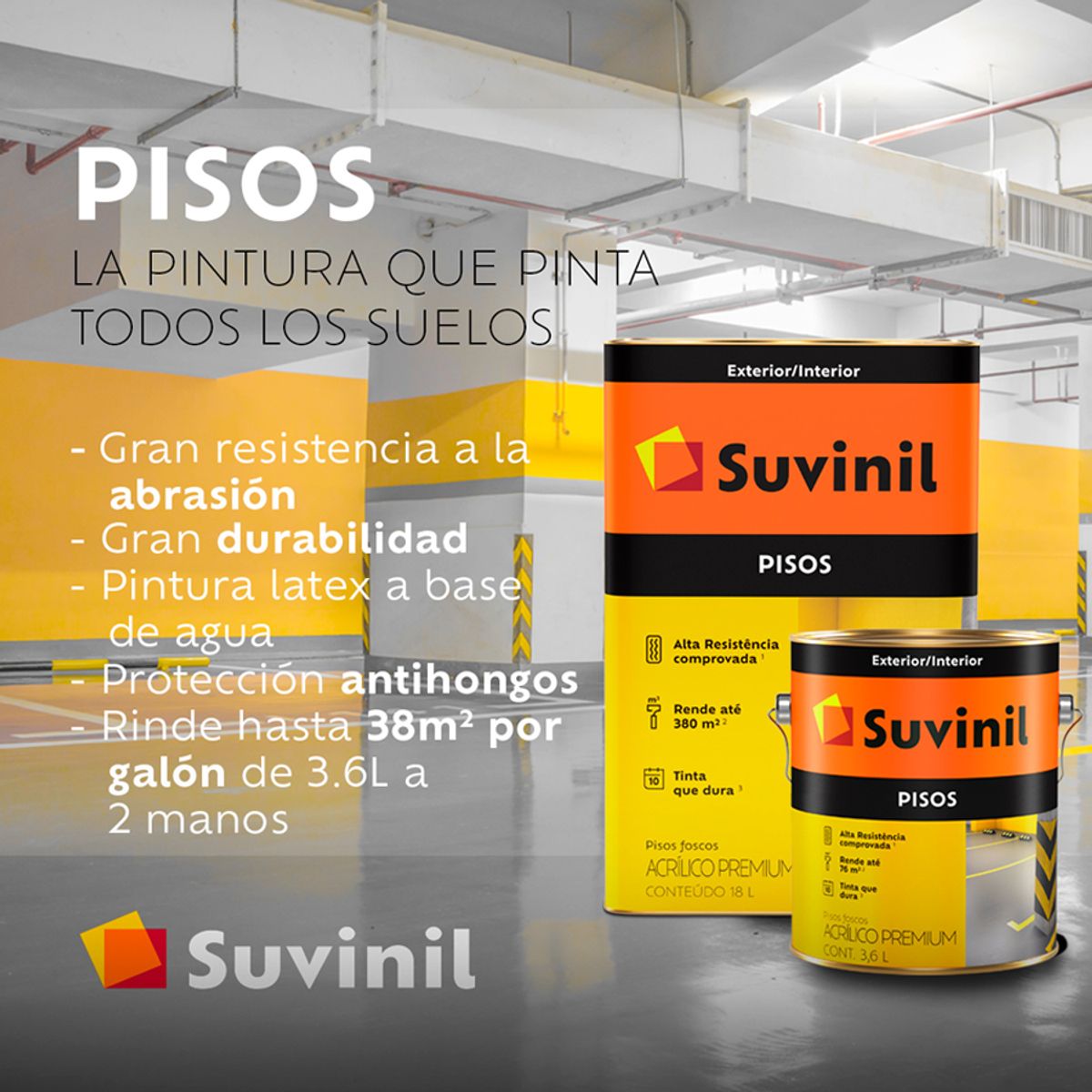 SUVINIL - SUVINIL PISO AMARILLO X 18LT