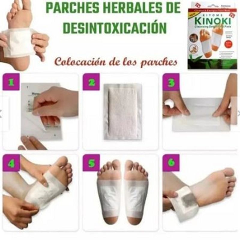 GENERICO - Parches KINOKI Desintoxicante para Pies pack 4
