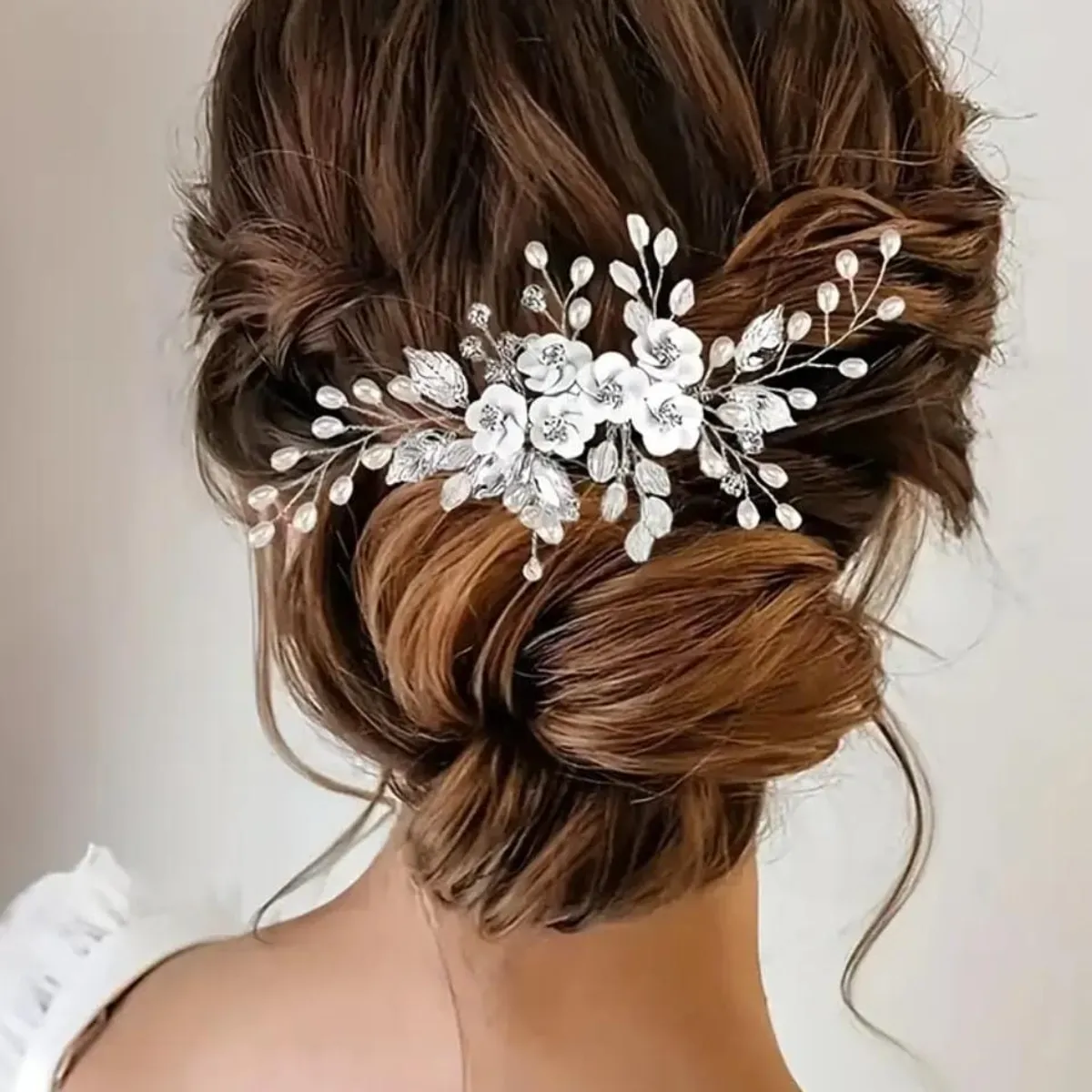 GENERICO - TOCADO PEINETA ACCESORIO PARA NOVIA CON PEDRERÍA