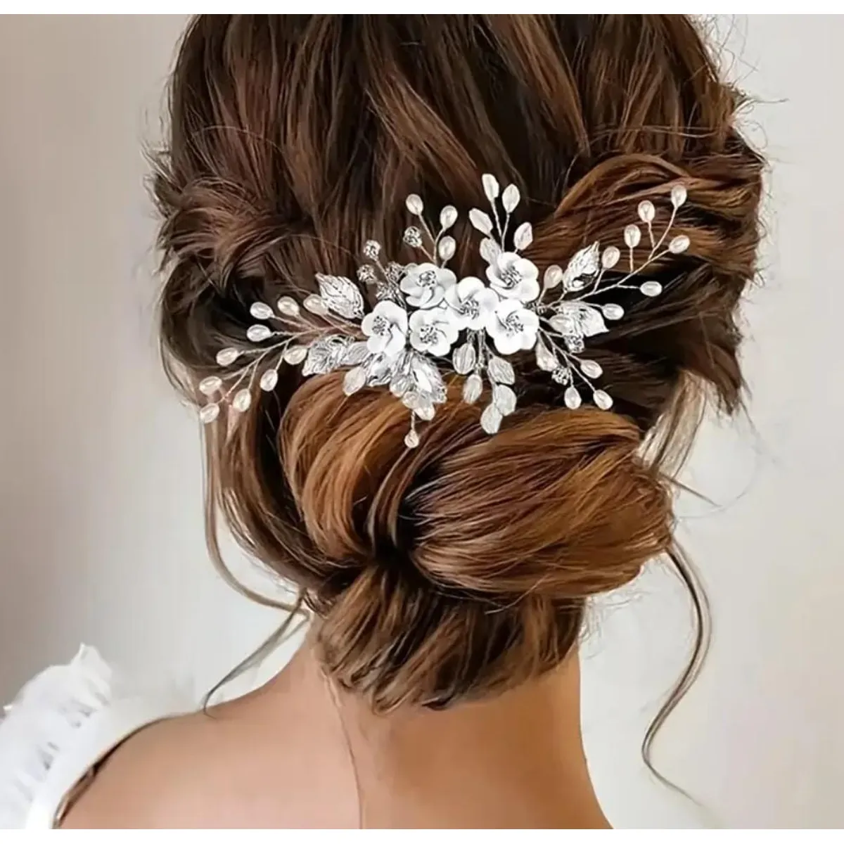 GENERICO - TOCADO PEINETA ACCESORIO PARA NOVIA CON PEDRERÍA