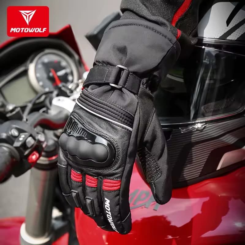 MOTOWOLF - Guantes Impermeable y Termico MOTOWOLF talla XL