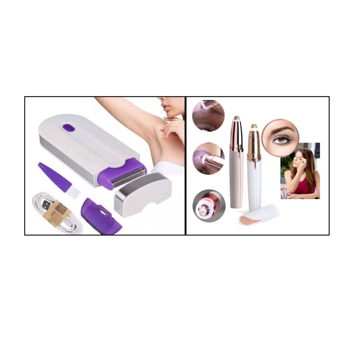 OEM - DUO  DEPILADOR DE CEJAS + DEPILADOR CORPORAL YES