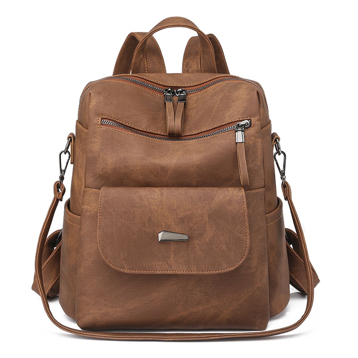 TIOZONEY - Mochila Cartera Urban Chic PU Mujer a la Moda Multiuso
