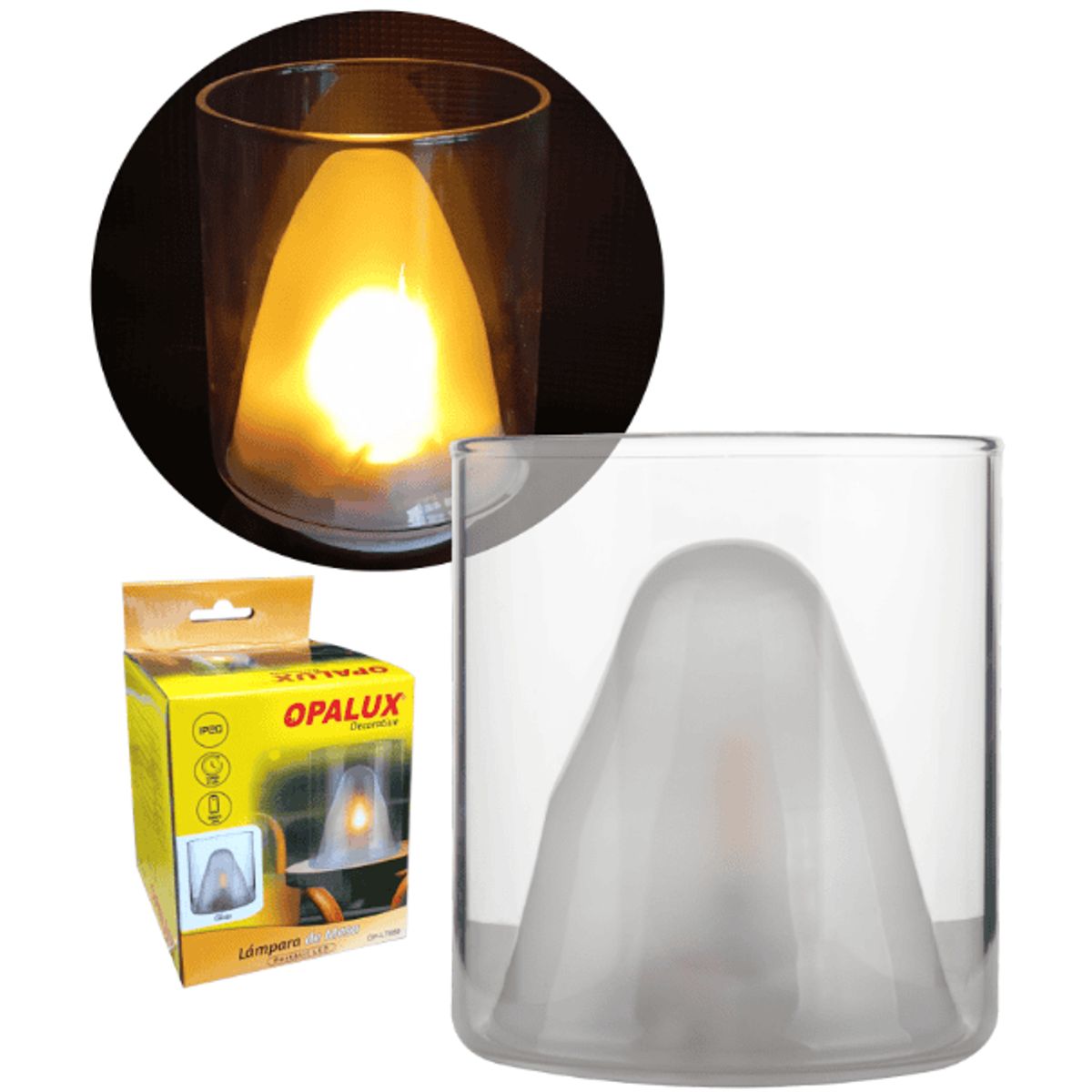 OPALUX - Lámpara LED Portátil de Mesa OP-LT988 OPALUX