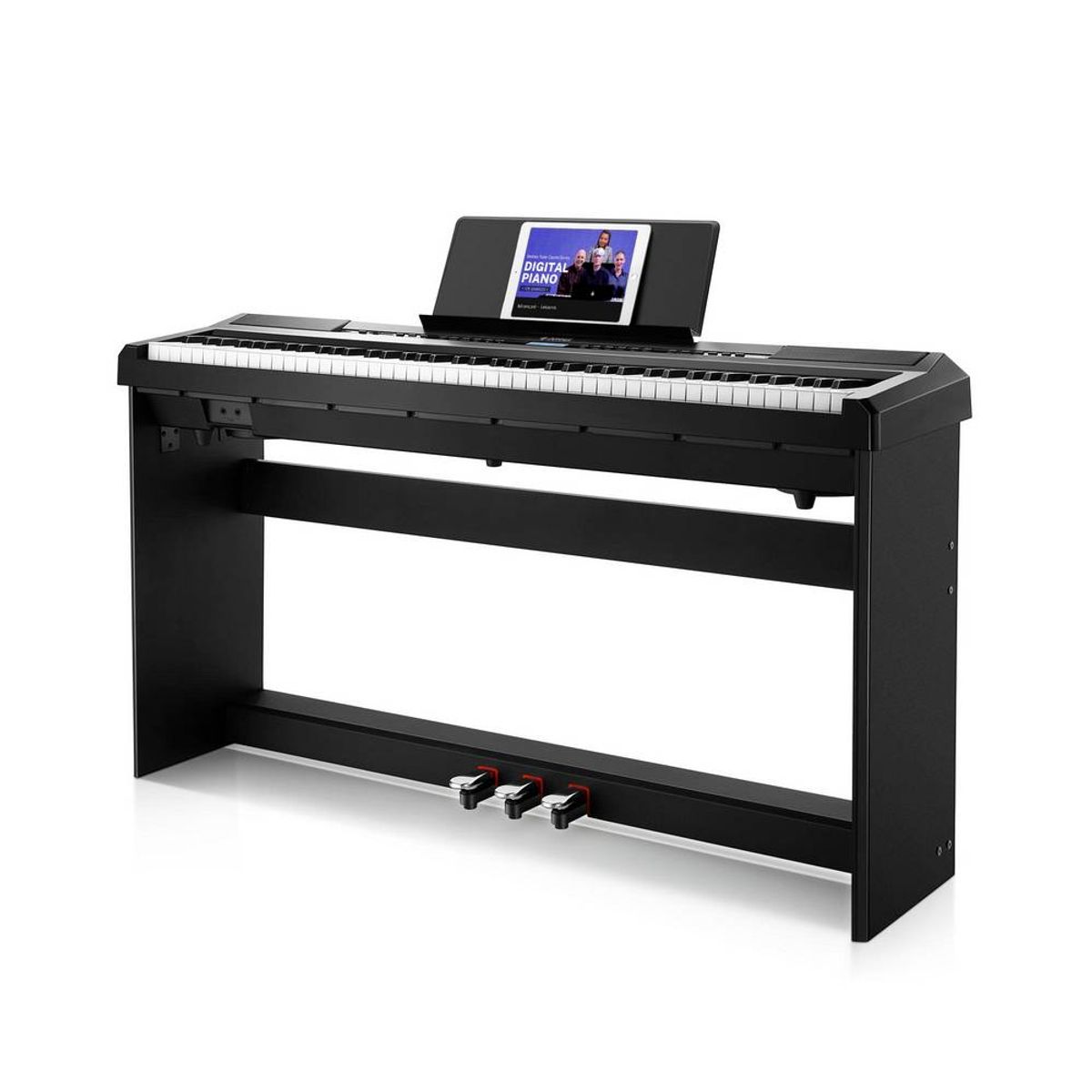 DONNER - Piano Digital Con Mueble 88 Teclas Dep-20 color Negro