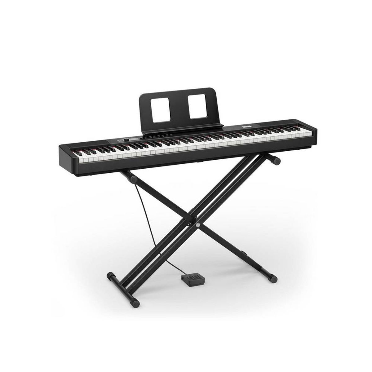 DONNER - Piano Digital Con Soporte Movible 88 Teclas Dep20 Lite Negro
