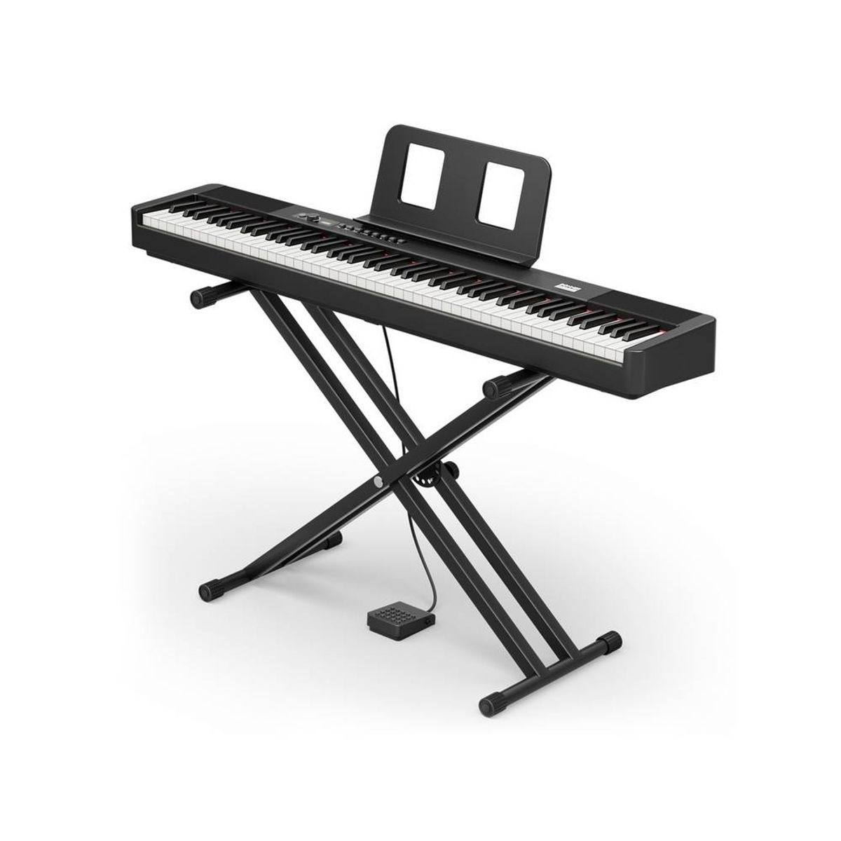 DONNER - Piano Digital Con Soporte Movible 88 Teclas Dep20 Lite Negro