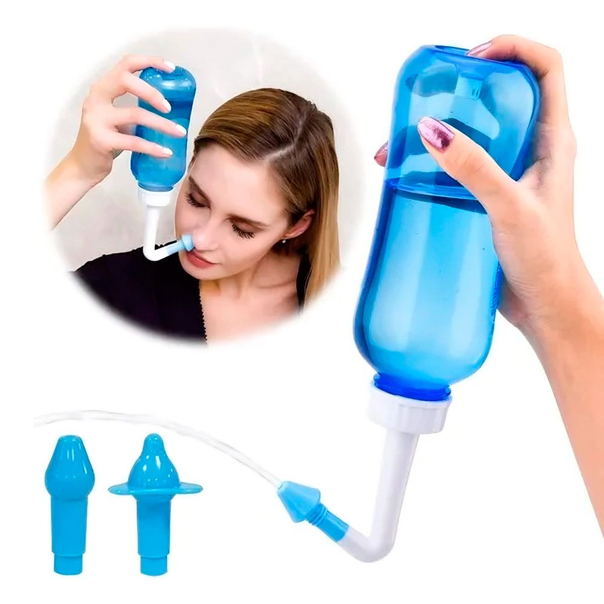 GENERICO - Limpiador Irrigador Nasal Cap 300ml Alergias Sinusitis