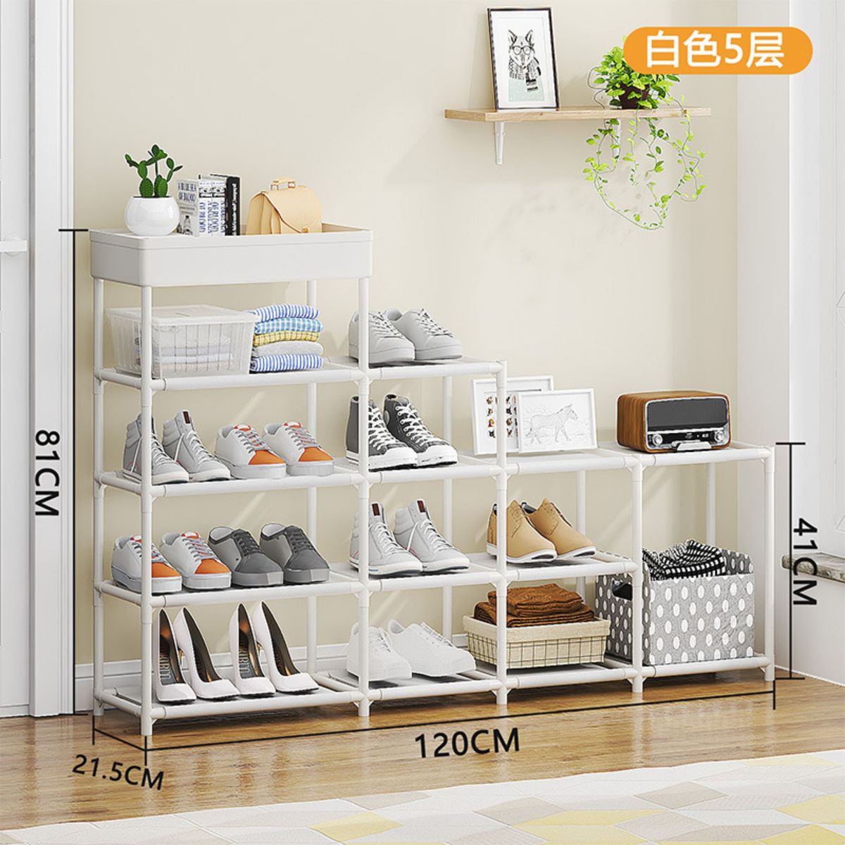 GENERICO - Zapatero Armario de Almacenamiento Organizador de Estante de Zapatos