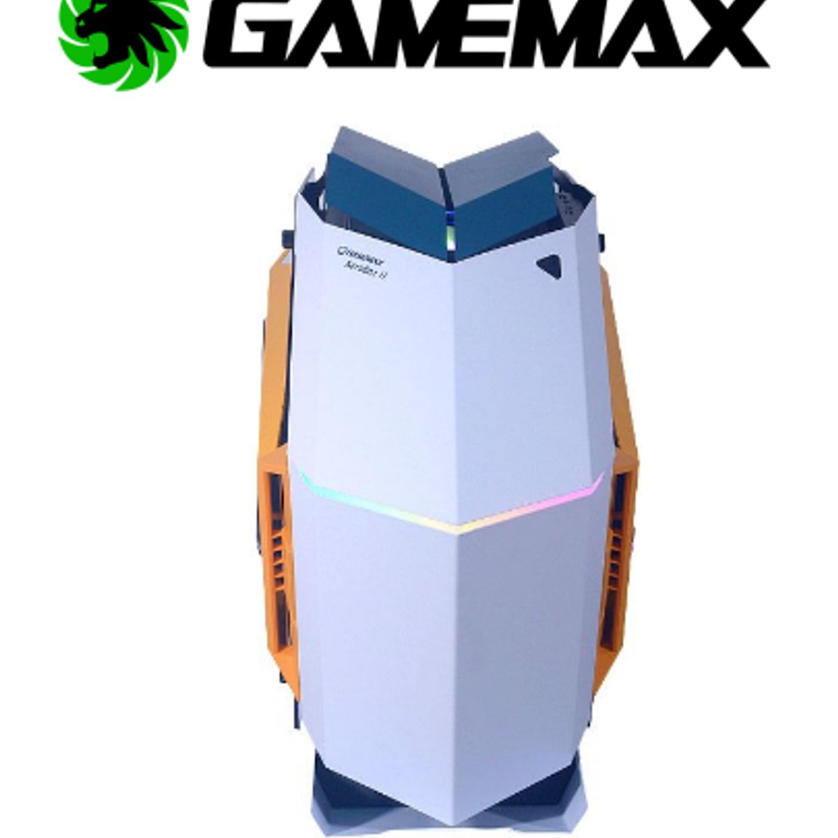 GAMEMAX - Case gamer AUTOBOT-2 Sin fuente con Luces RGB GAMEMAX