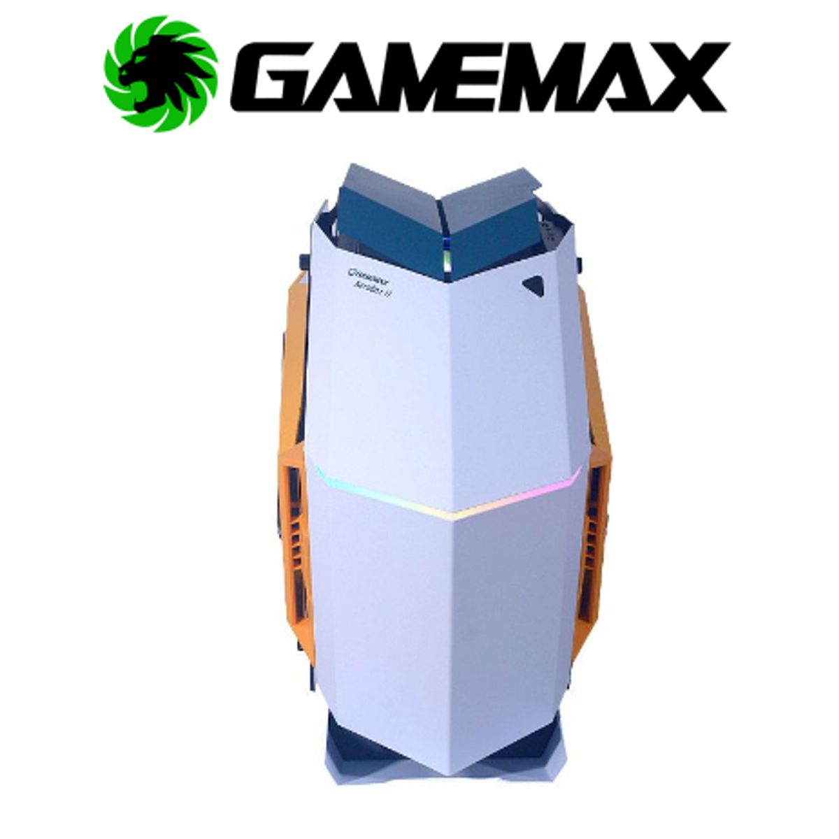 GAMEMAX - Case gamer AUTOBOT-2 Sin fuente con Luces RGB GAMEMAX