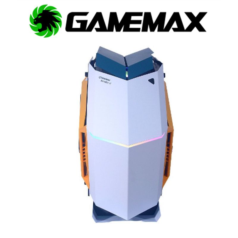 GAMEMAX - Case gamer AUTOBOT-2 Sin fuente con Luces RGB GAMEMAX