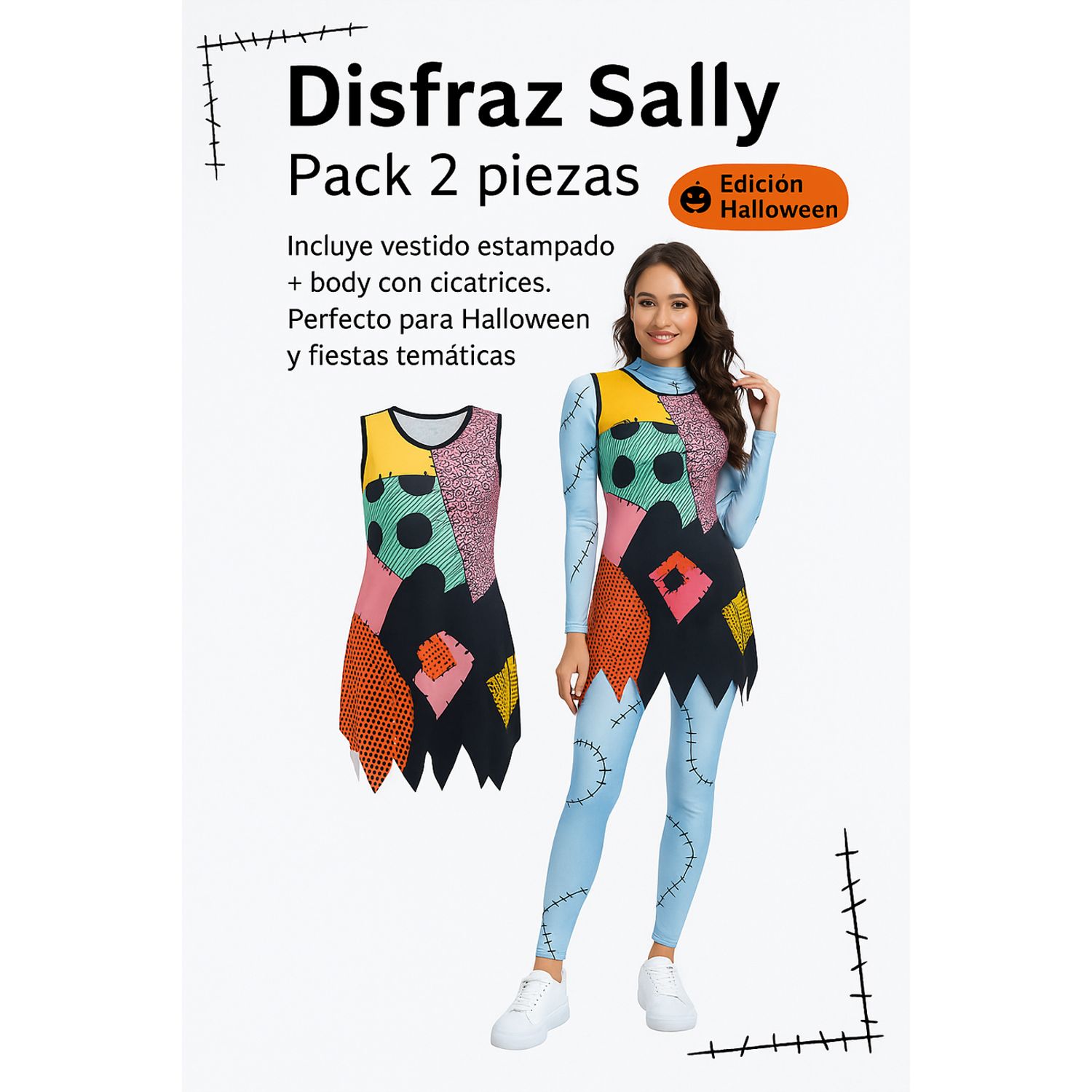 Disfraz Sally – Pack piezas (Body y Vestido) SUI GENERIS - Main Image