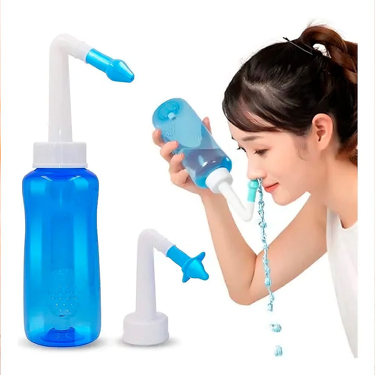 GENERICO - Limpiador Nariz Irrigador Para Nasal Lavado 300ml Sinusitis