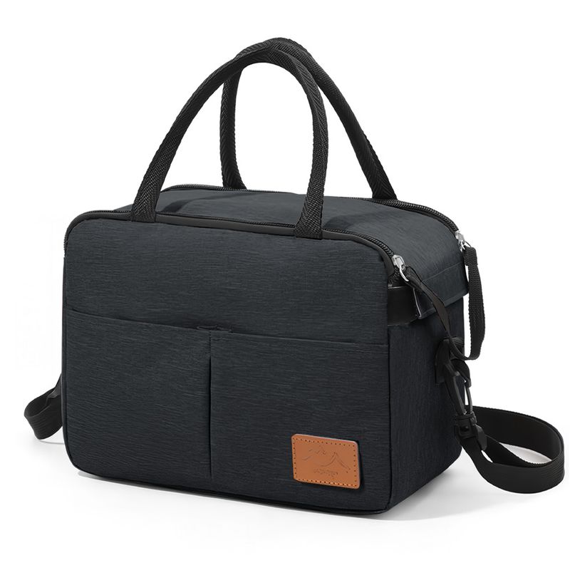 KELLER - Lonchera Térmica Impermeable con Correa Negro B76