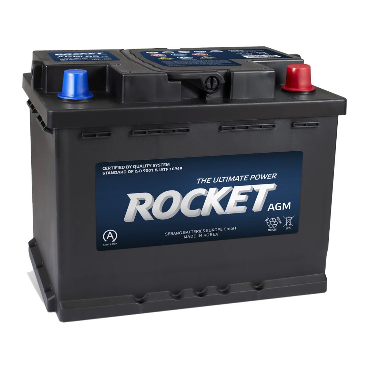ROCKET - Batería Auto Rocket AGM LN2 (L2) 13 Placas 60Ah/640A