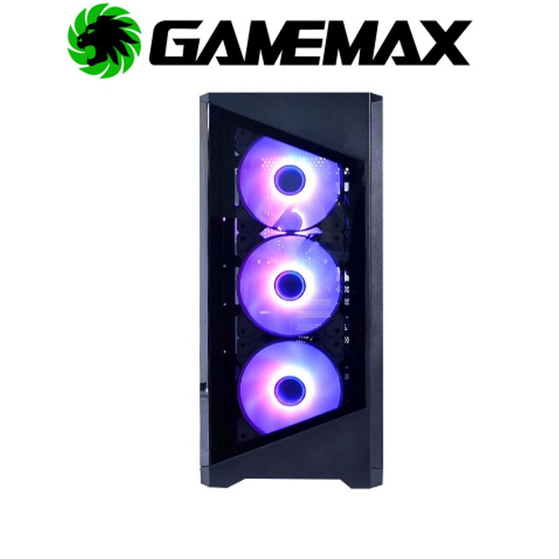 GAMEMAX - Case gamer DESTROYER TGB Con fuente de 600W GAMEMAX