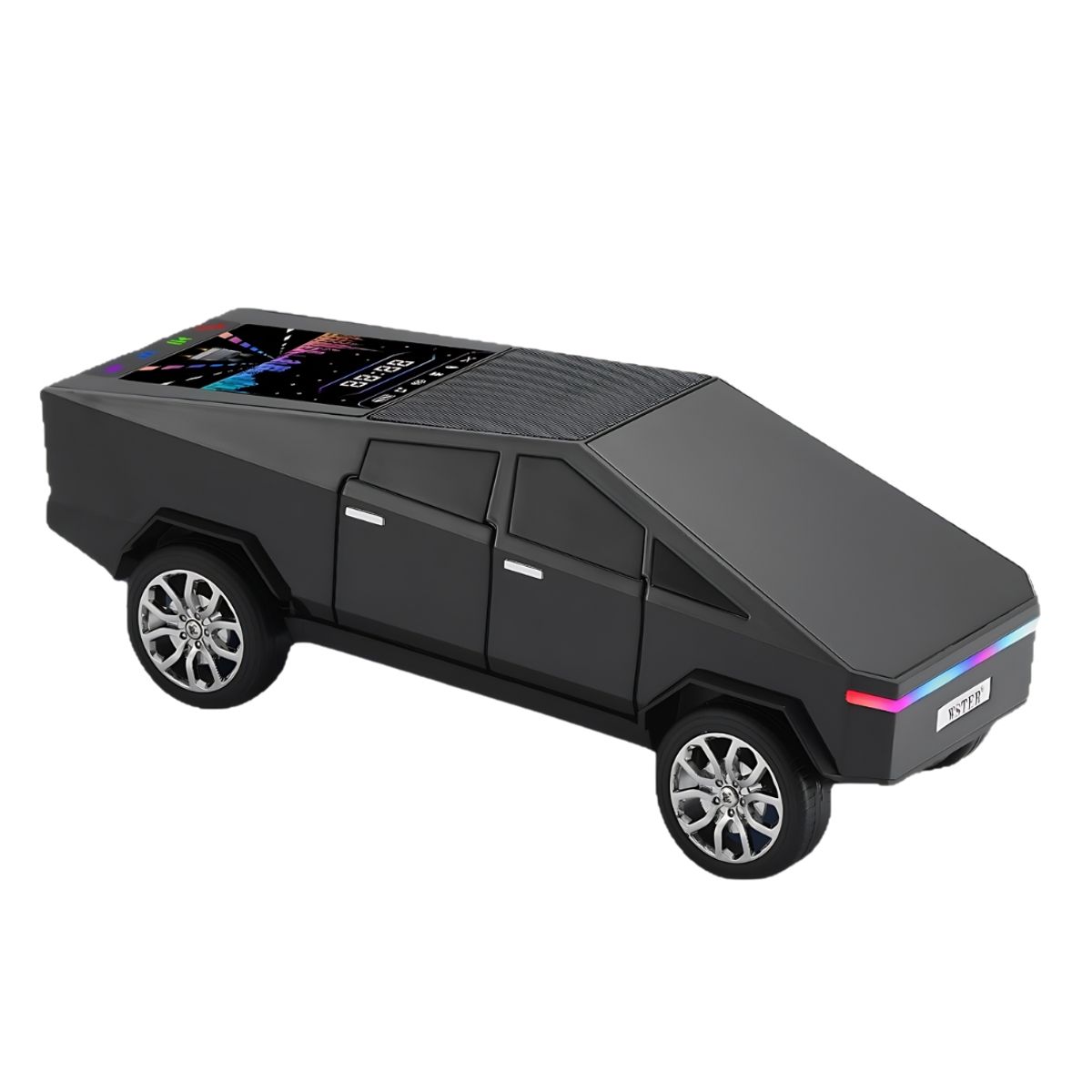 GENERICO - Parlante Bluetooth Camioneta Futurista 15W con Pantalla LED y Radio FM