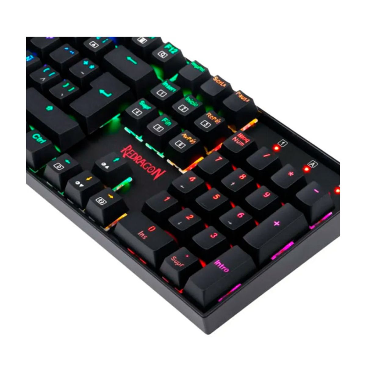 REDRAGON - Teclado Mecánico Redragon K551RGB MITRA Español Switch Rojo RGB