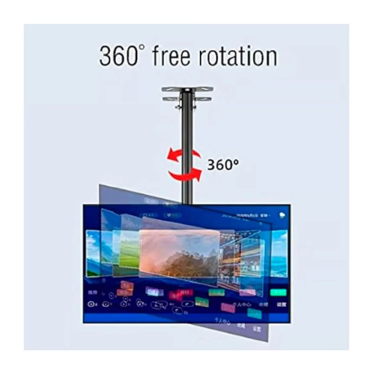 GENERICO - Soporte Hannzo Rack 32-72 Pulgadas Para Techo O Pared