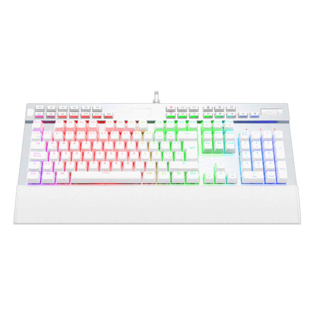 REDRAGON - Teclado Mecánico Redragon K550 Yama White RGB Español España