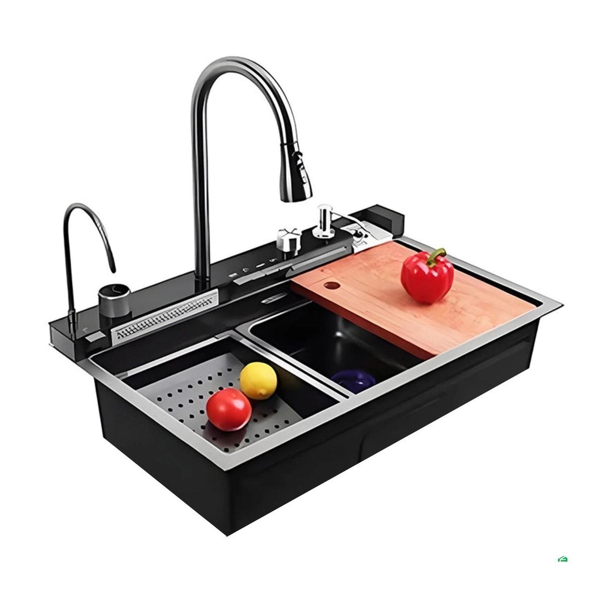 ALFA - "Lavadero De Cocina Multifuncional Acero Inox Smart Premium Industrial Alfa ALF-556 "