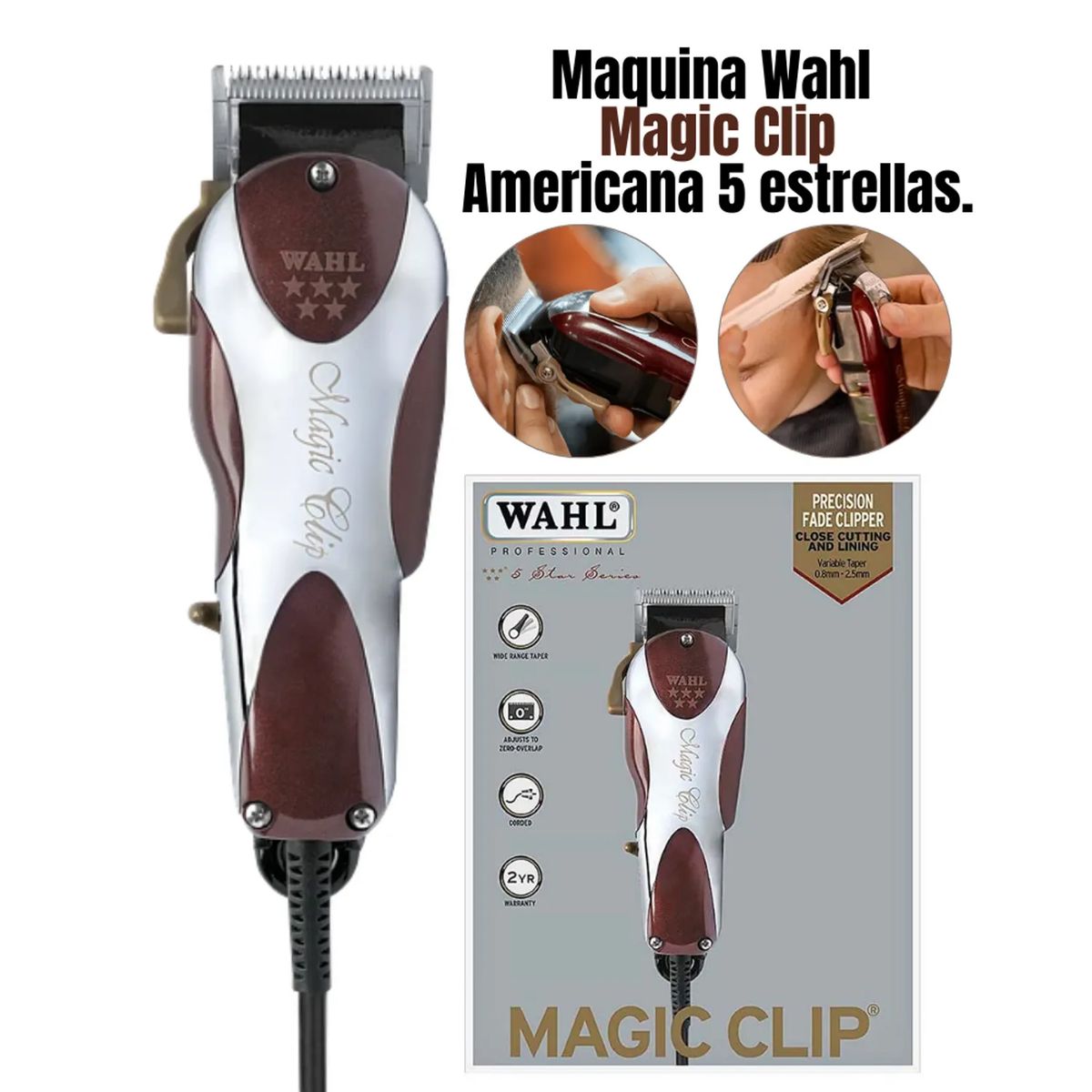 WAHL - Máquina Cortador de Cabello Wahl Magic Clip 5 Star Series Profesional