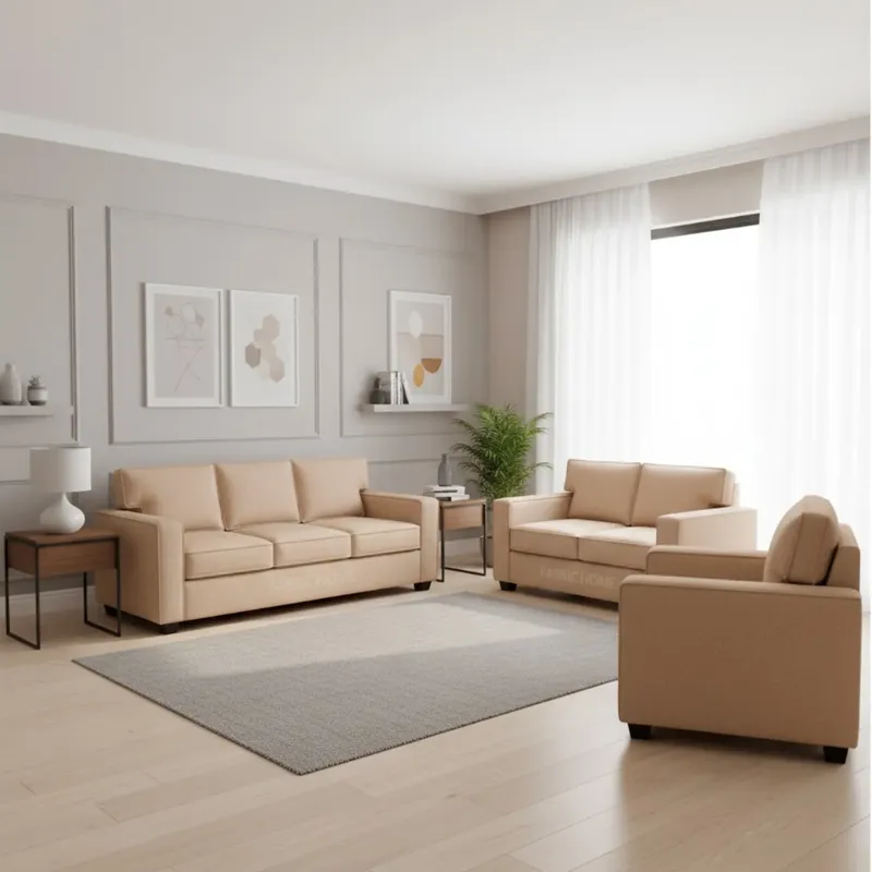 GENERICO - Juego de Sala Reims 3-2-1 + Banqueta de Regalo