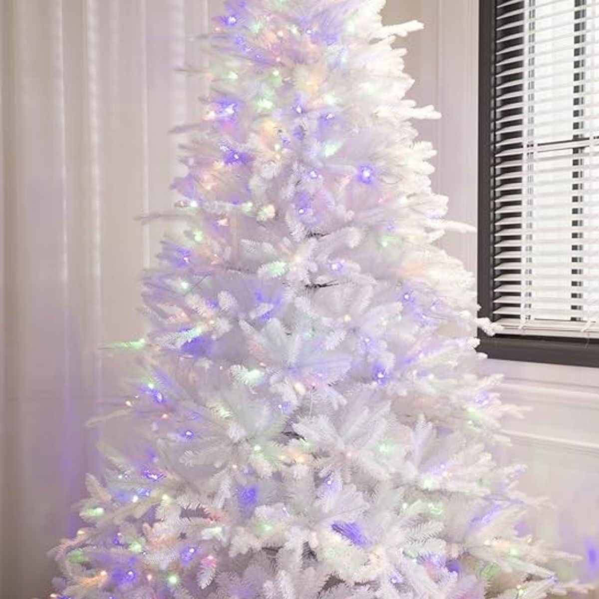 GENERICO - Árbol de navidad blanco coposo