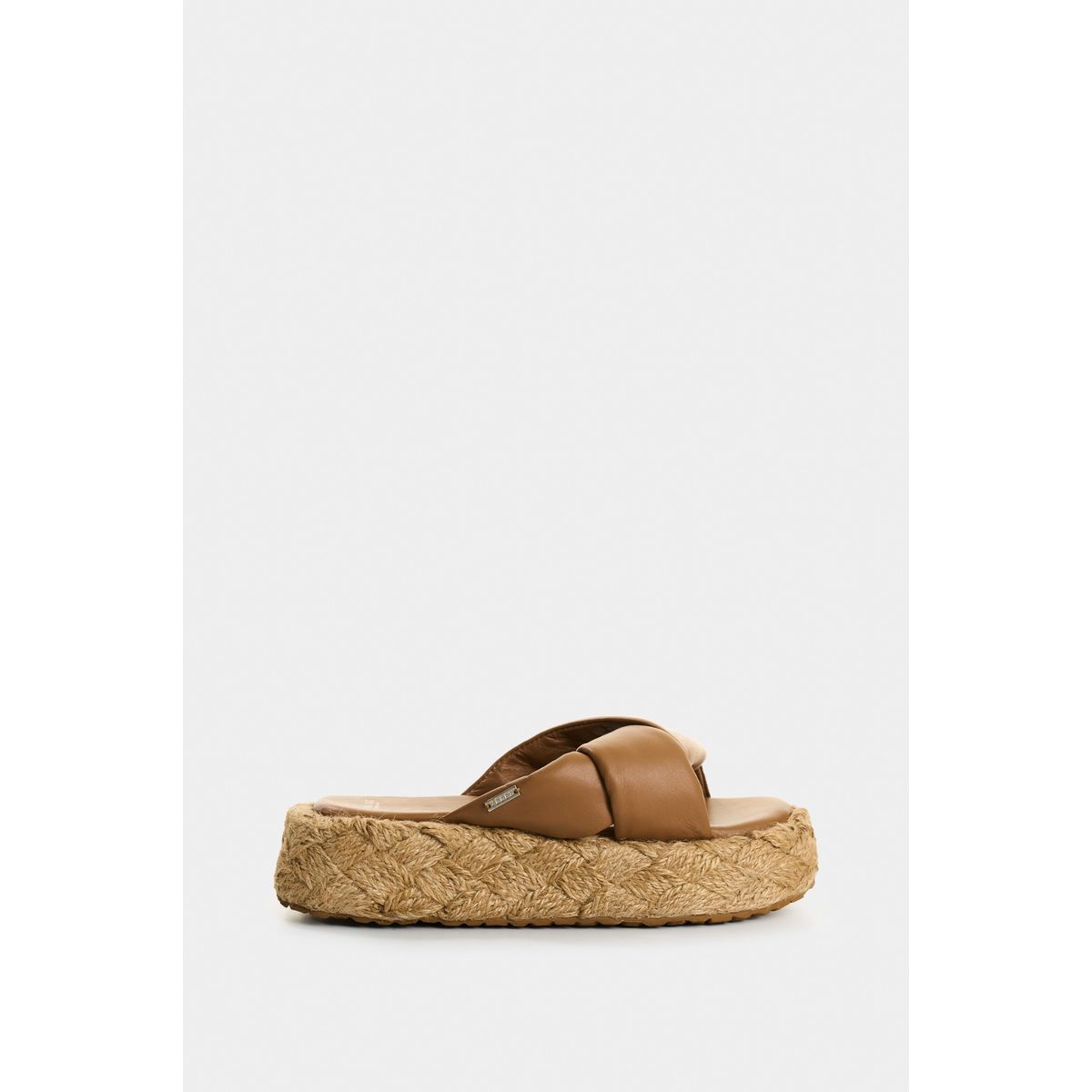 VELEZ - Vélez Sandalia Plataforma Cuero Y Yute Mujer Ivory Miel