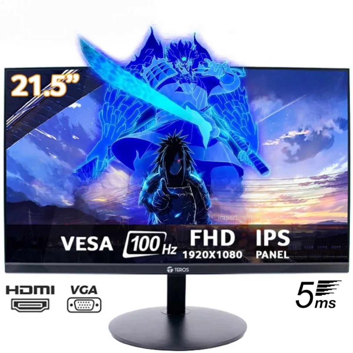 TEROS - Monitor GAMING TEROS 2130CS 215 100HZ 5MS IPS FULL HD HDMI VGA VESA