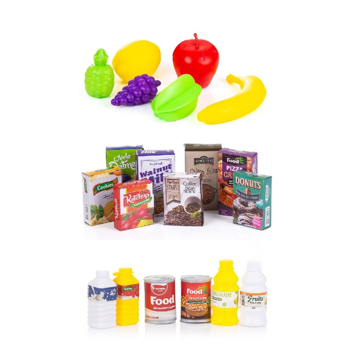 GENERICO - Carrito de Compras Educativo de 60 Pzs más accesorios