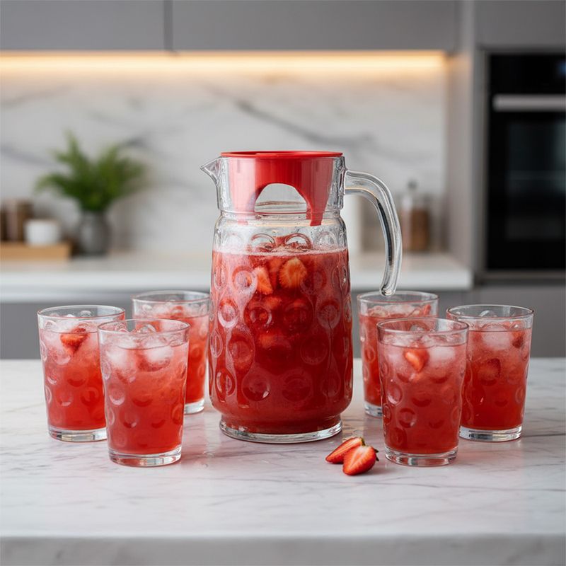 PASABAHCE - Set de Jarra con Vasos 7 Pzas Pasabahce Cristaleria Turca 98678