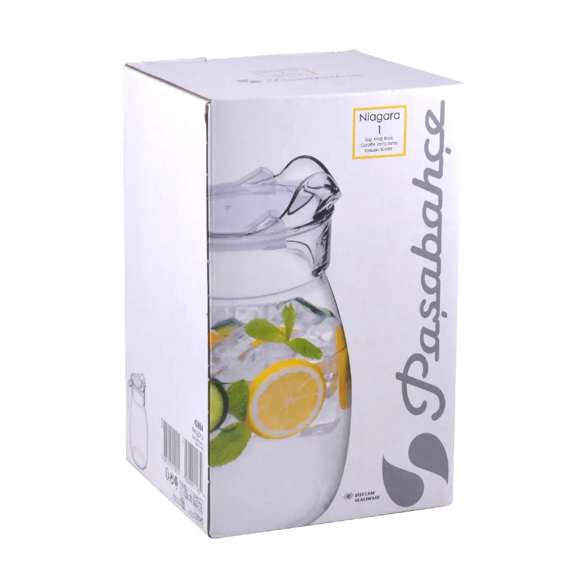 PASABAHCE - Jarra Niagara 2.5 L con Tapa Pasabahce Resistente Agua Caliente