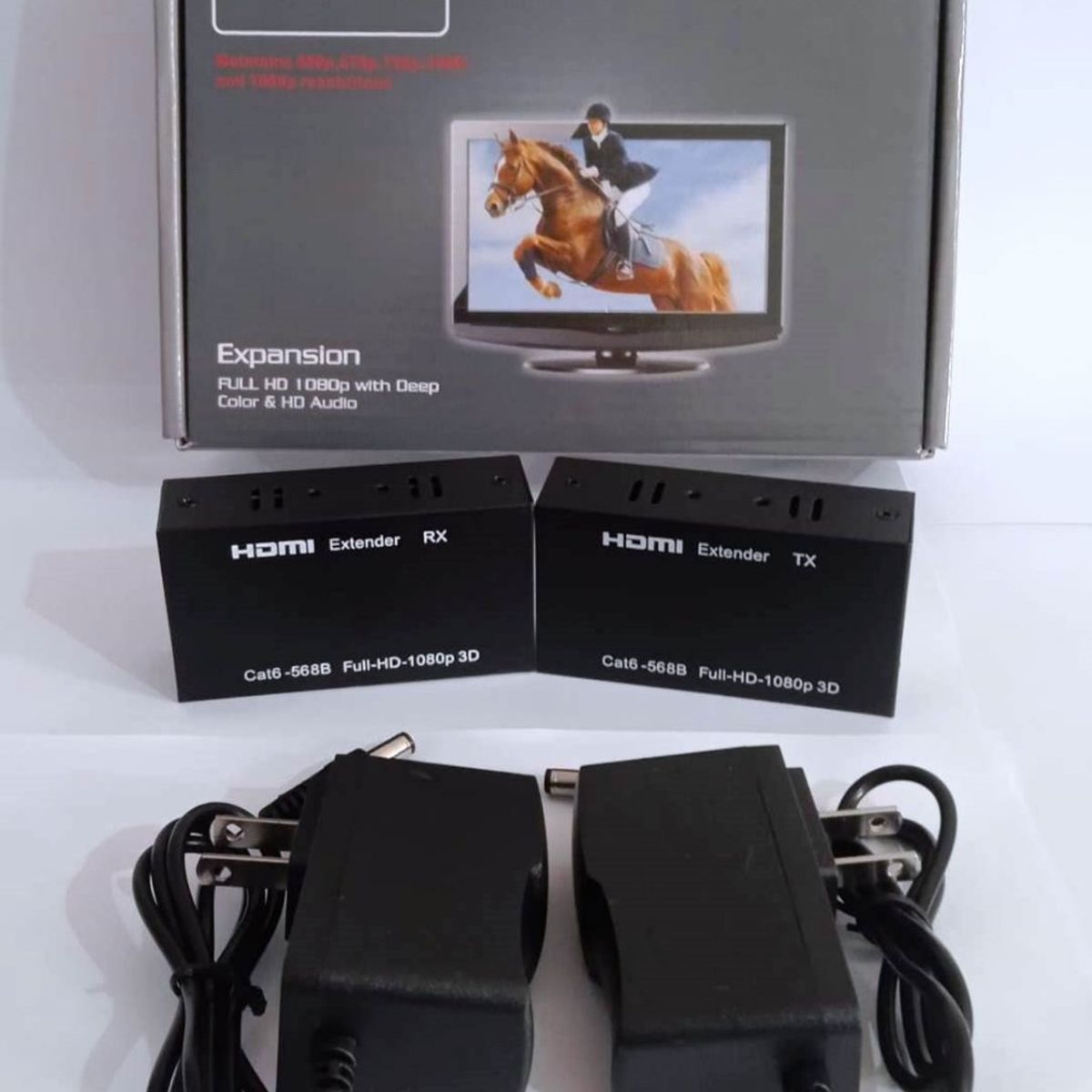 GENERICO - Extensor Hdmi Rj45 60 Metros Utp Rj45 Full Hd 1080p Extender
