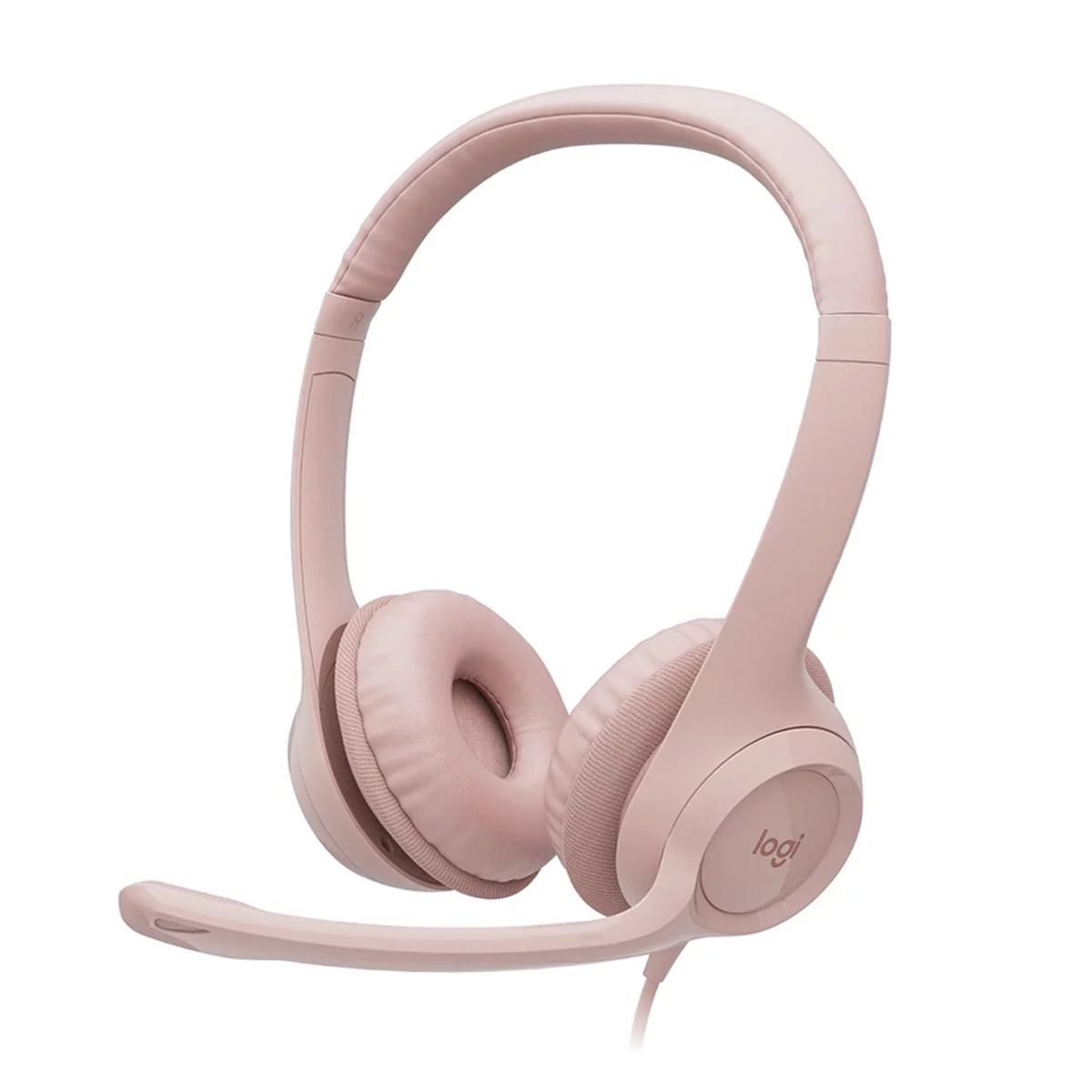 LOGITECH - Audífonos USB H390 P-PC micro bidireccional cancelación de ruido Rosa