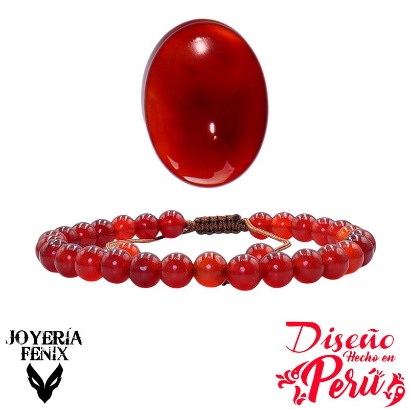 JOYERIA FENIX - Pulsera Piedras Naturales Ajustable 6mm - Joyería Fénix