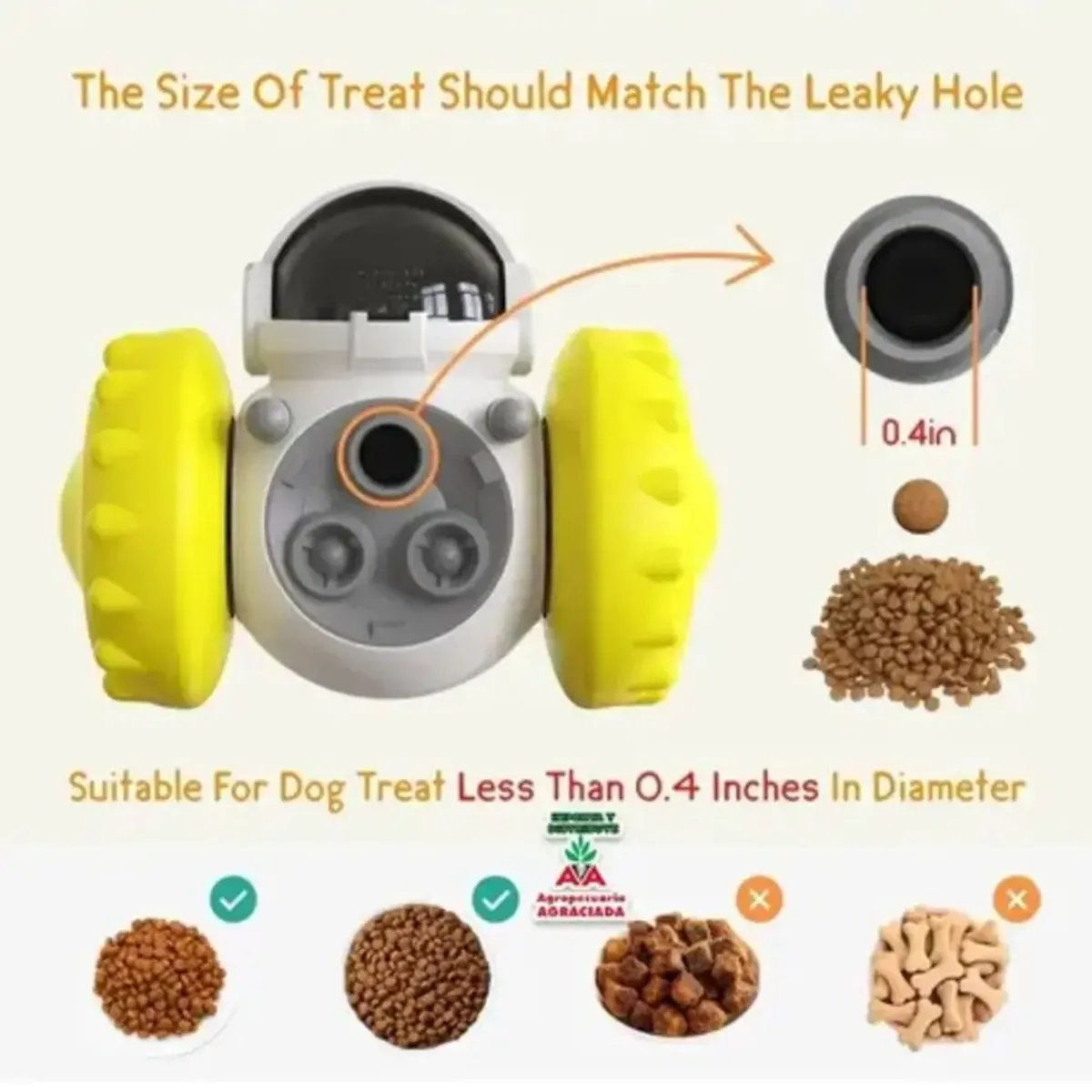 GENERICO - Juguete para perro Robot Balancín De Comida