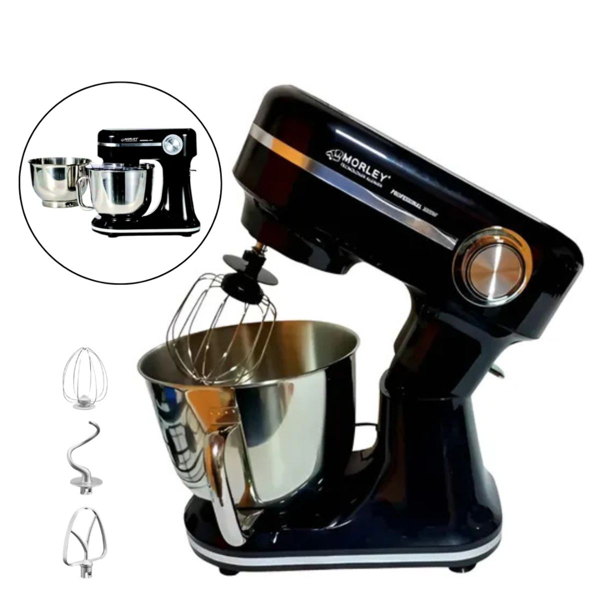 MORLEY - Batidora Profesional Morley Planetaria 6.L NEGRO 3000 Watts