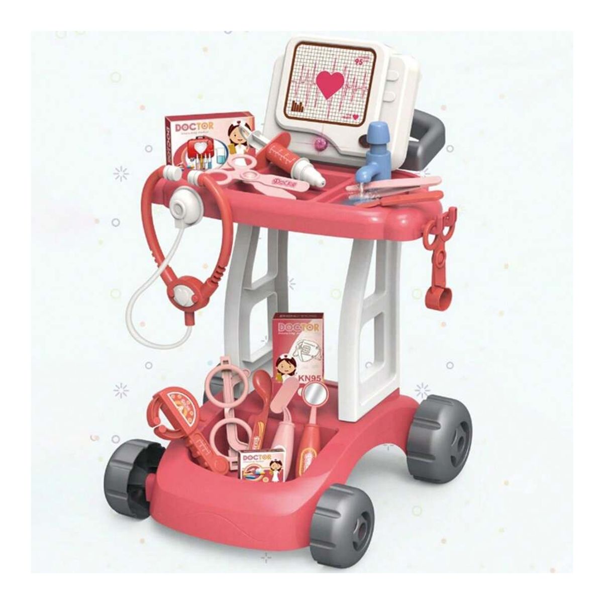 GENERICO - Carrito de Doctor Infantil Didáctico Set de Juego