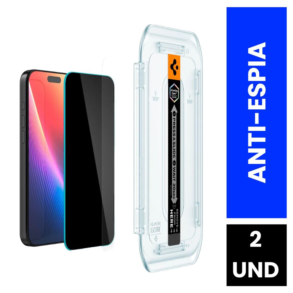 SPIGEN - Protector Pantalla Antiespia iPhone 17 Spigen 2UND